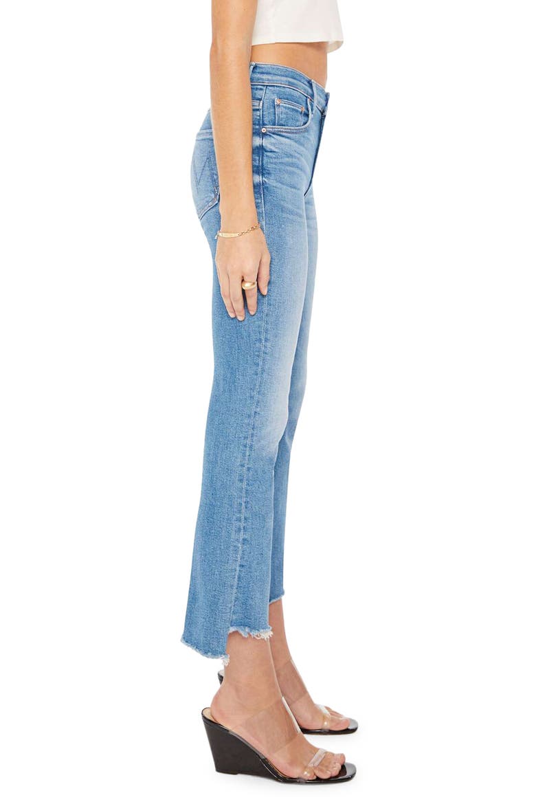The Insider High Waist Step Frayed Hem Crop Jeans, Alternate, color, OUT OF THE BLUE