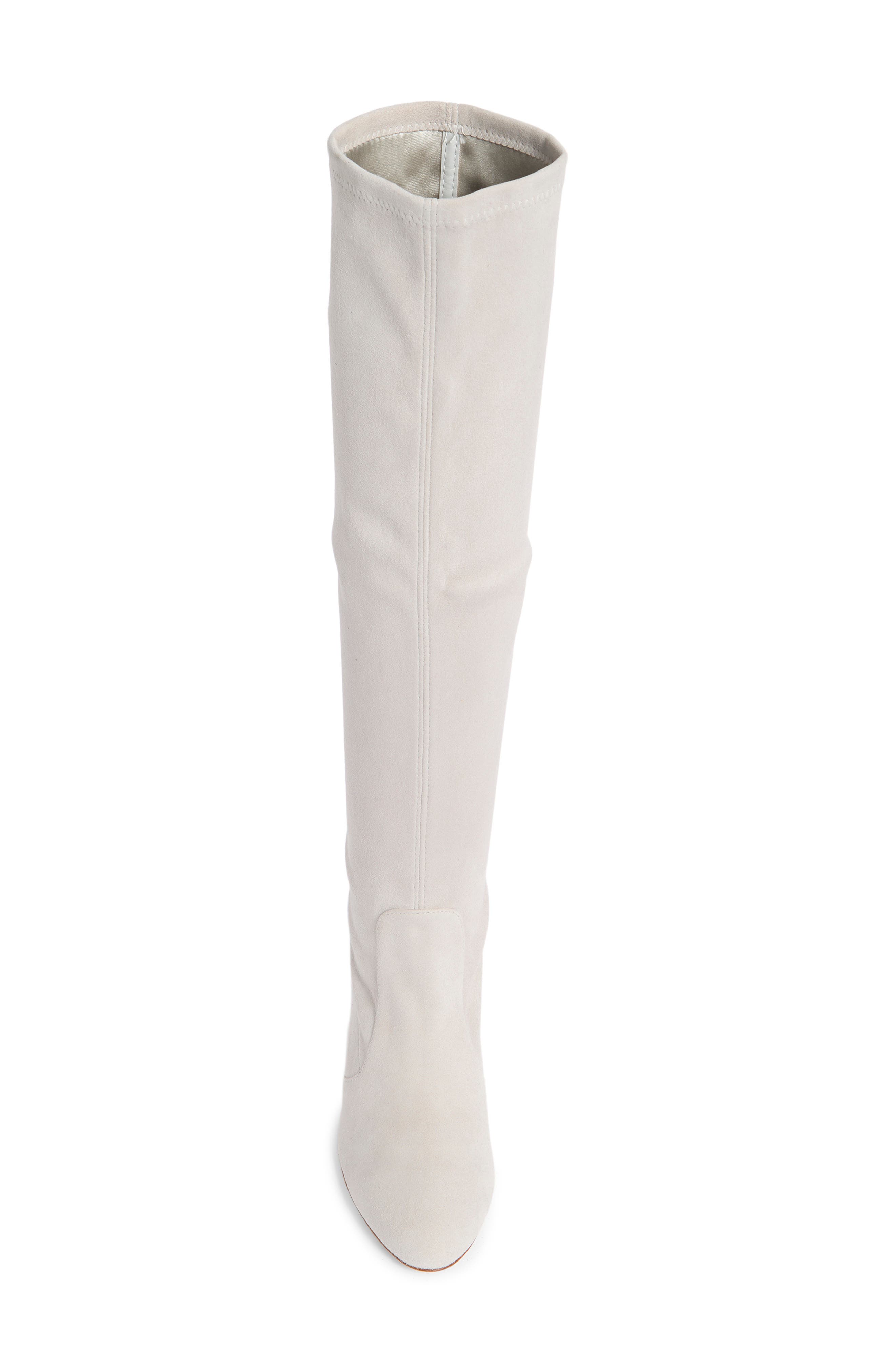 Stuart Weitzman Tuliana 85 Slouch Knee High Boot, Alternate, color, Perla