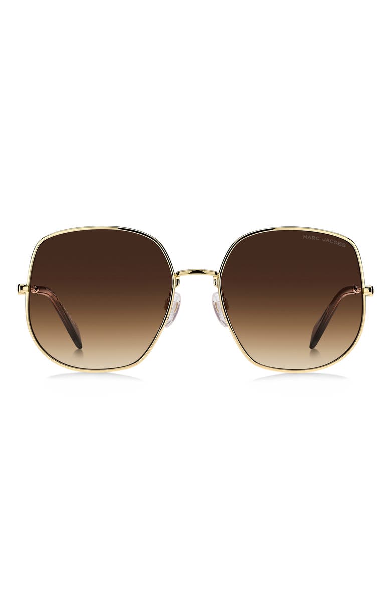 Marc Jacobs 59mm Gradient Square Sunglasses, Main, color, 