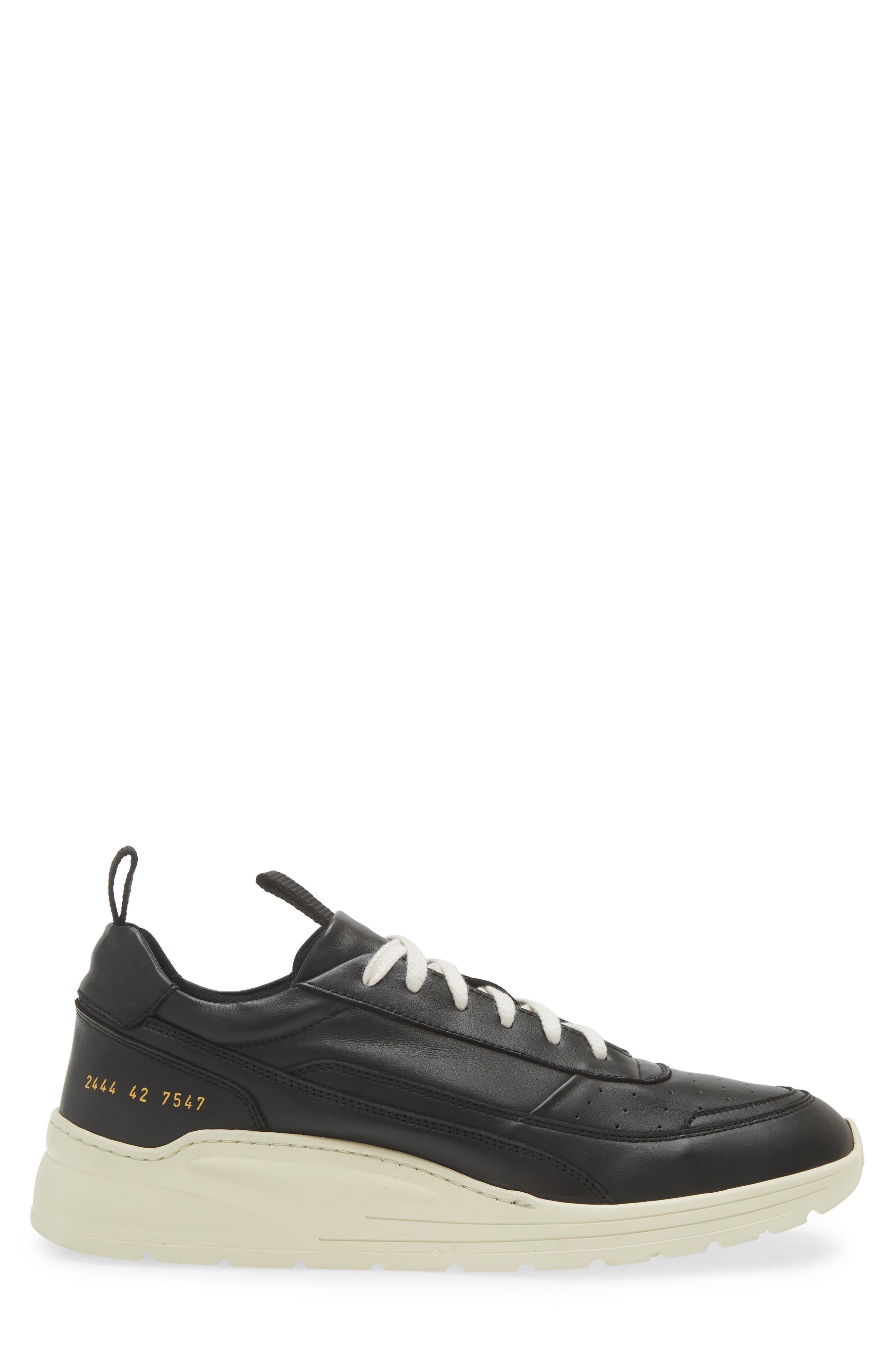Common Projects Track 90 Low Top Sneaker, Alternate, color, Black