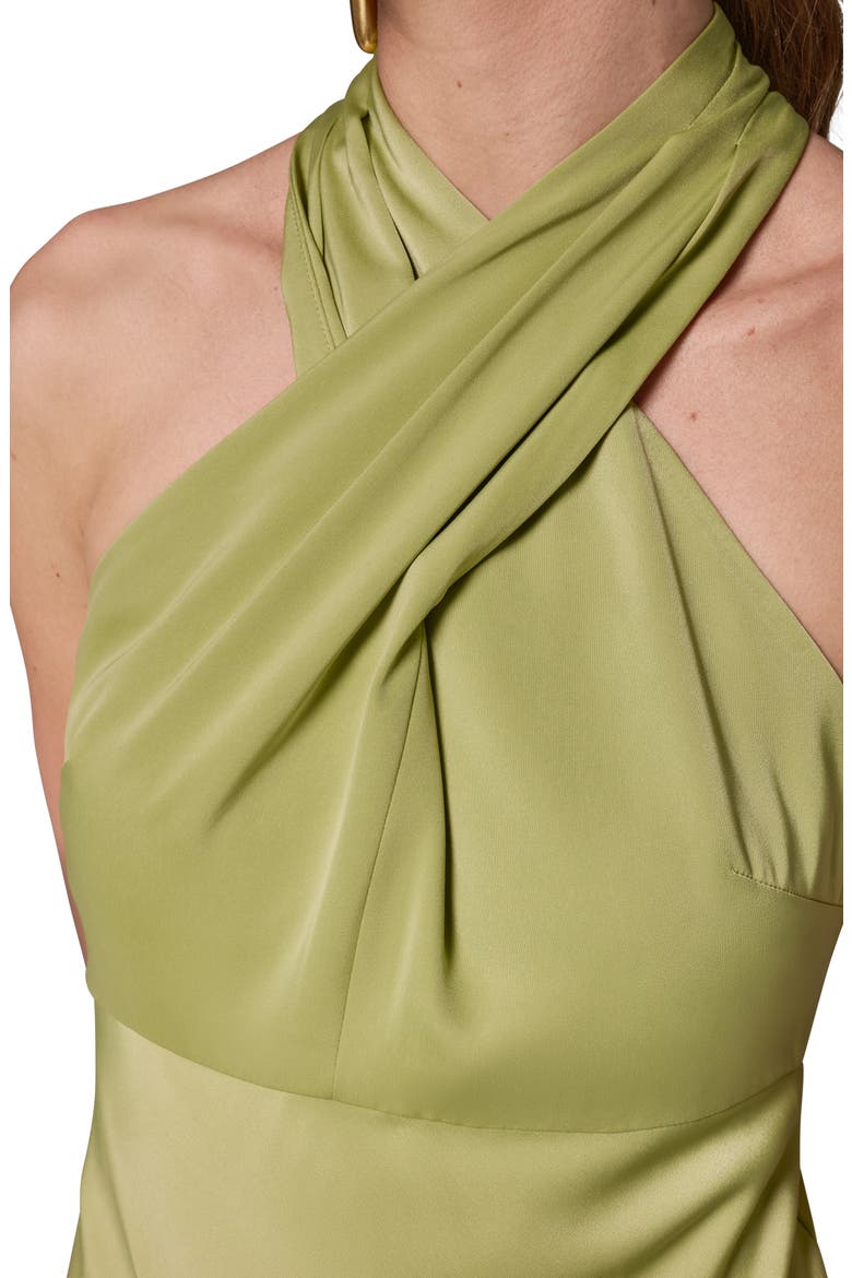A-Line Halter Dress, Alternate, color, KIWI