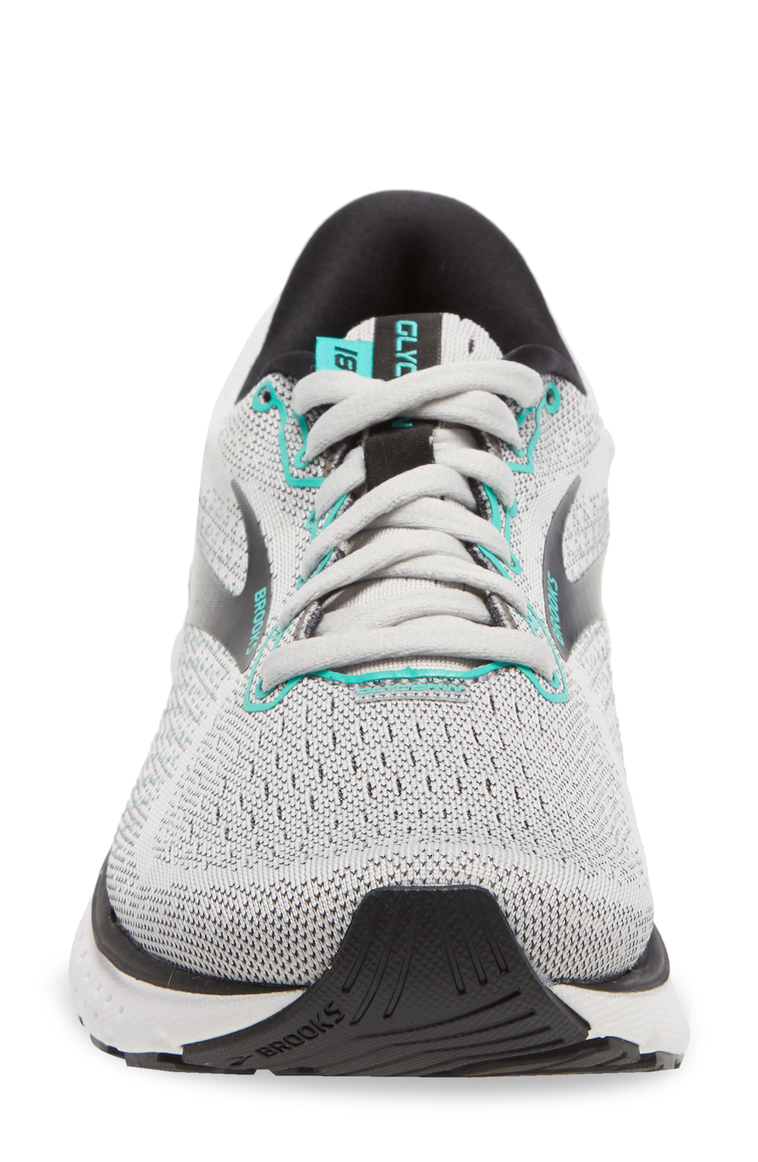 Glycerin 18 Running Shoe, Alternate, color, GREY/ BLACK/ ATLANTIS