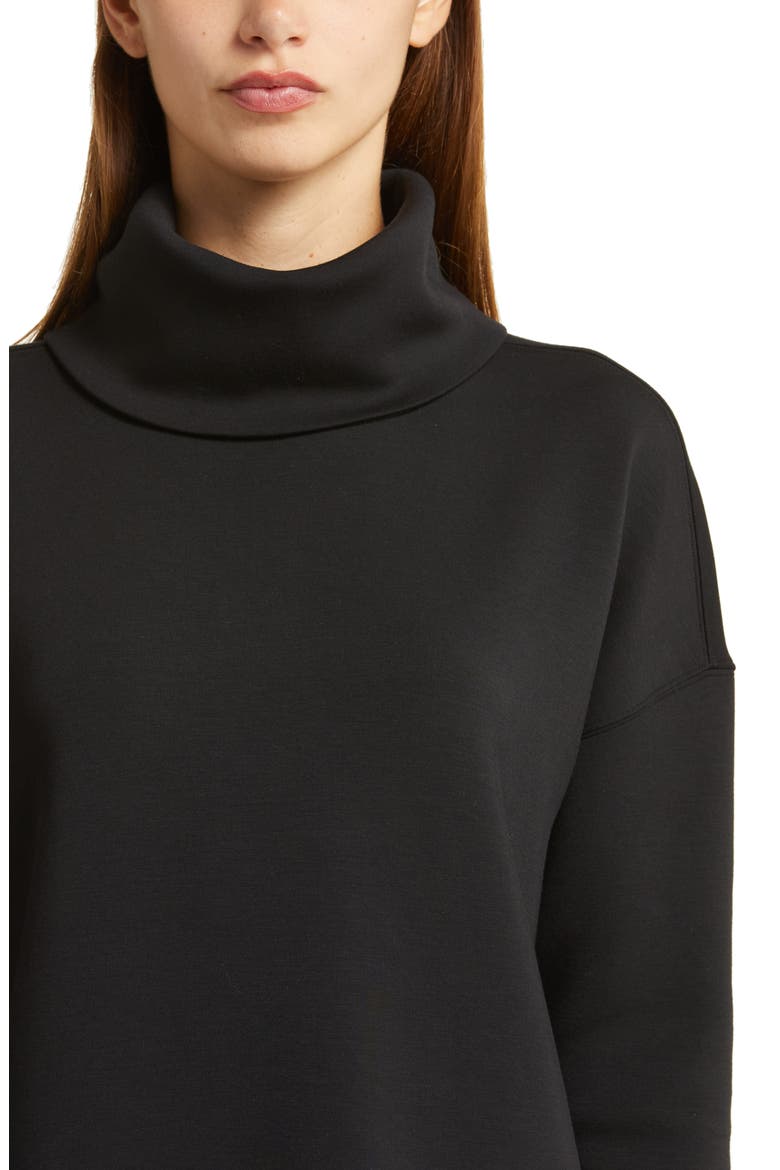 AirEssentials Turtleneck Tunic, Alternate, color, VERY BLACK