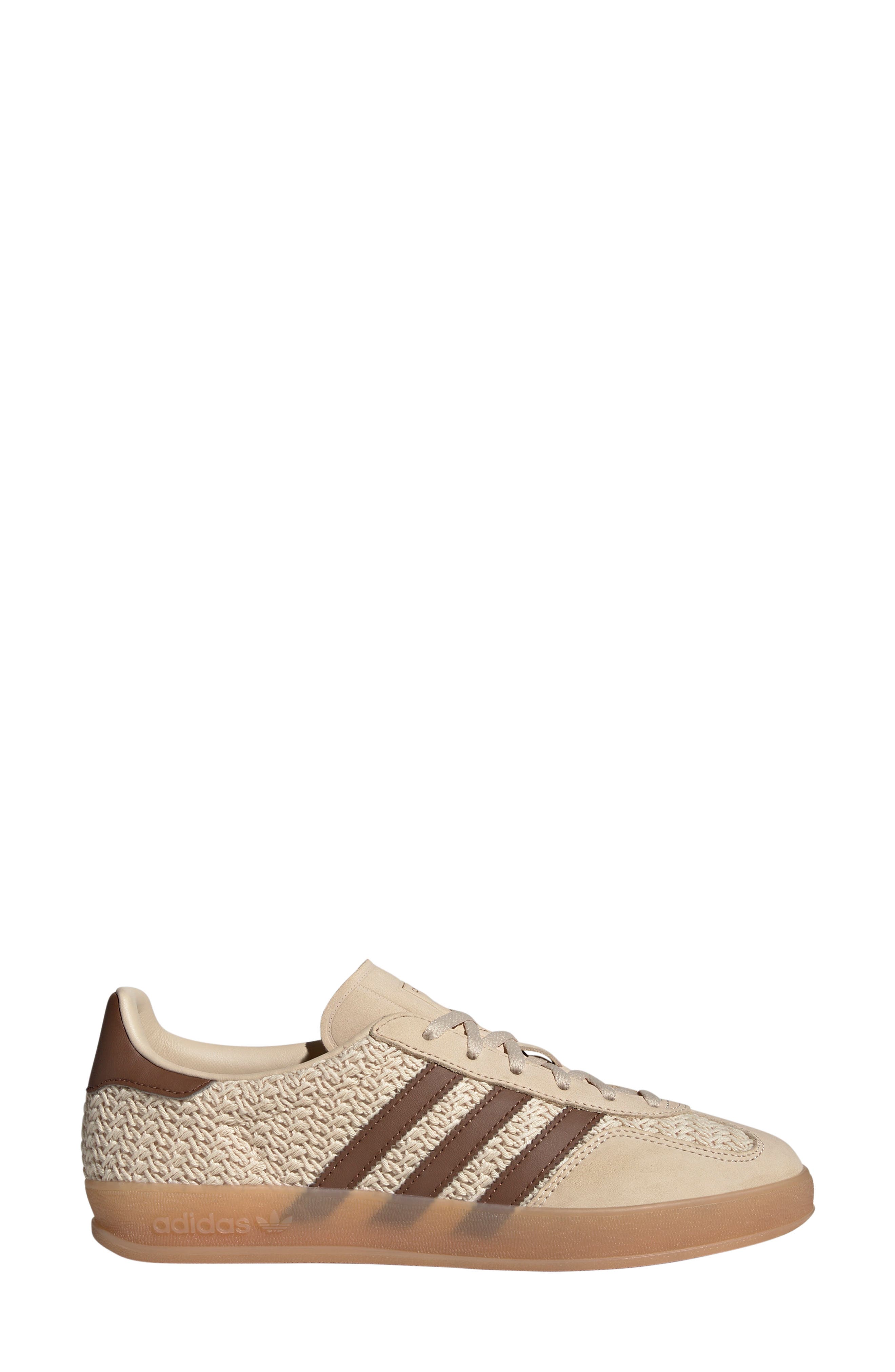 adidas Gazelle Indoor Sneaker, Alternate, color, Sand Strata/ Brown/ Gum