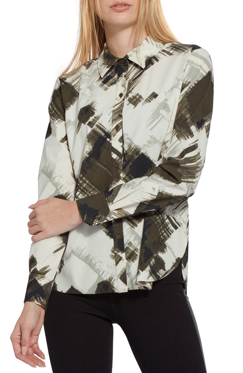 Lysse ́ Connie Print Slim Fit Button-Up Shirt, Main, color, 