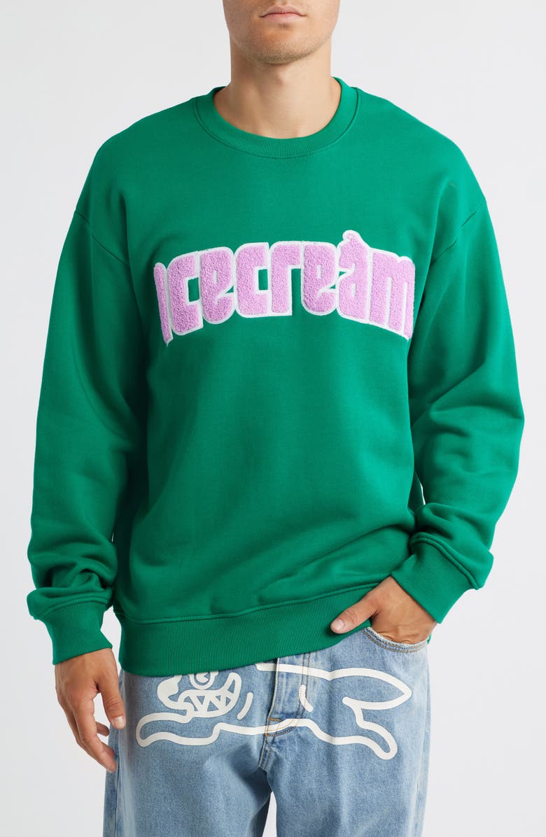 ICECREAM Swirl Sweatshirt, Main, color, Lush Meadow