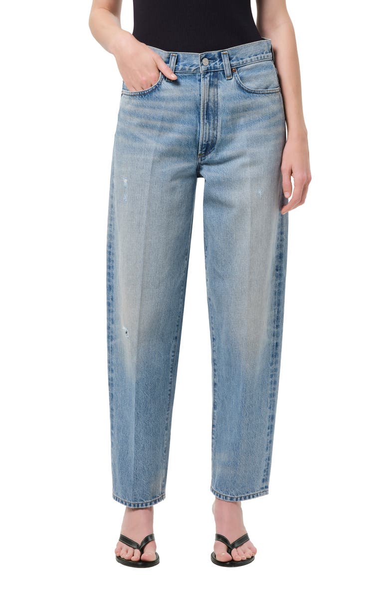 AGOLDE '80s High Waist Tapered Jeans, Alternate, color, Orbital Medium Vin