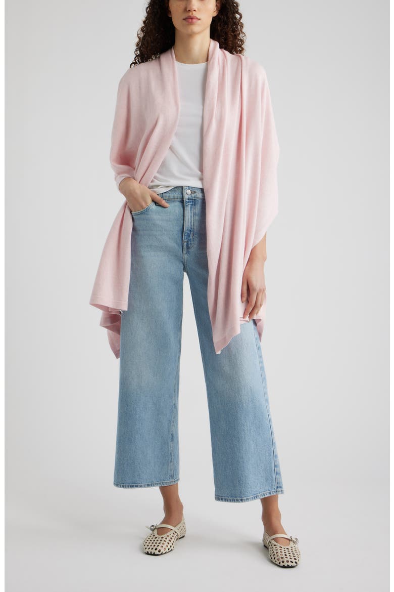 Transitional Knit Travel Wrap, Alternate, color, LIGHT PINK