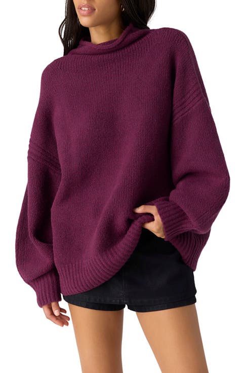 Beaumont Mock Neck Tunic Sweater