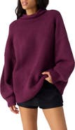 Free People Beaumont Mock Neck Tunic Sweater