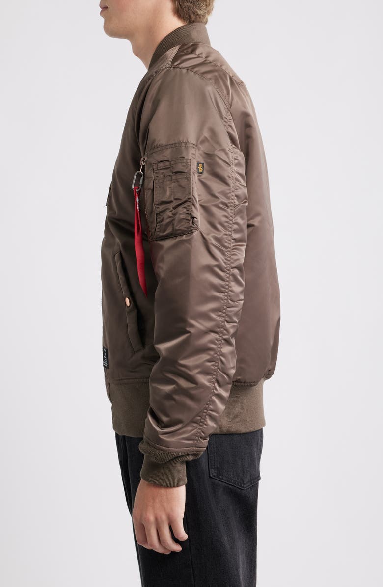 Alpha Industries MA-1 Mod Flight Jacket, Alternate, color, Coyote Brown