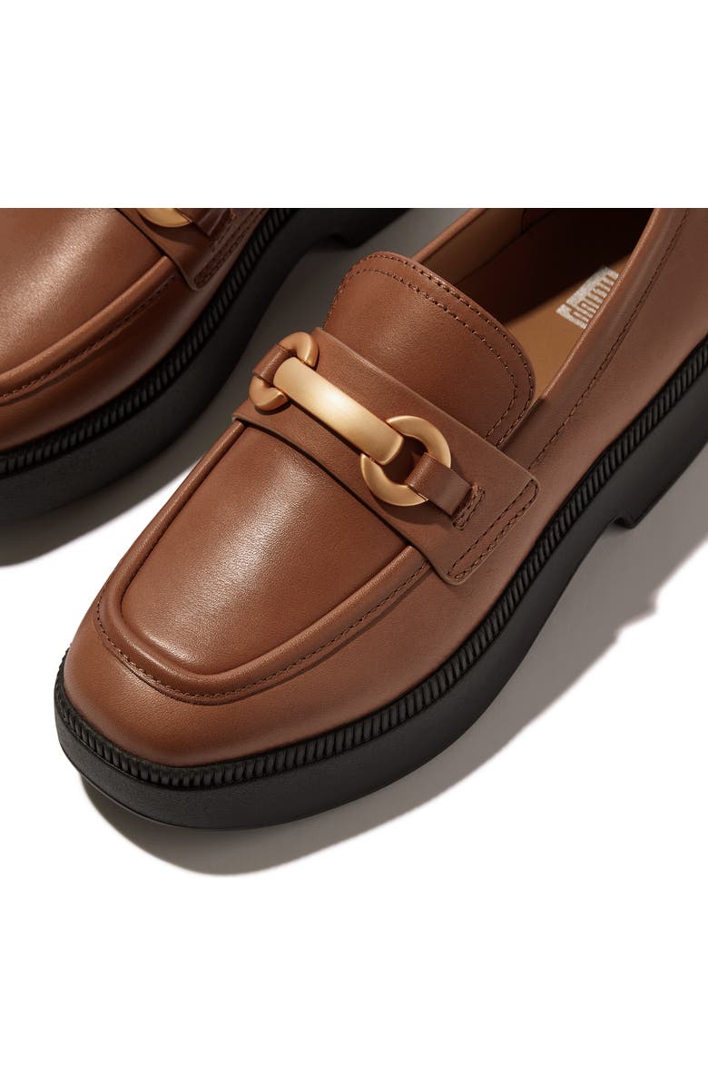 FitFlop F-Luma Chunky Snaffle Bit Platform Loafer, Alternate, color, Deep Tan