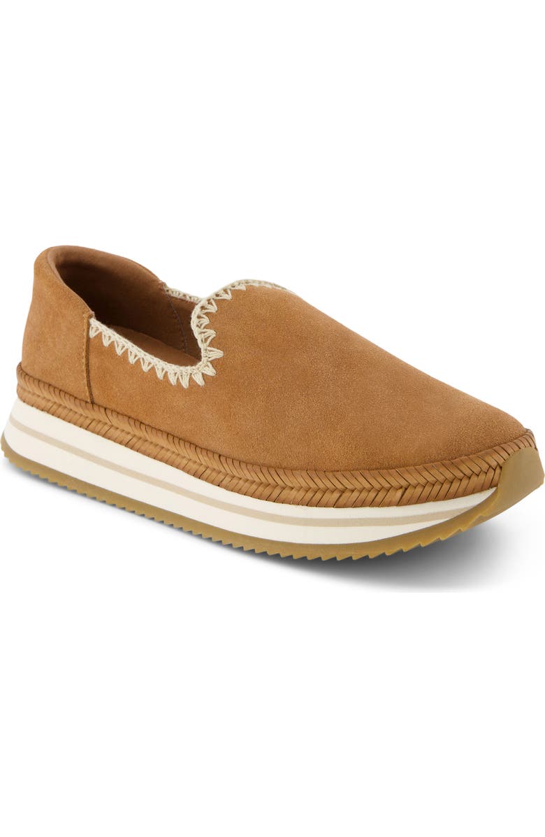 TOMS Jocelyn Slip-On Platform Sneaker, Main, color, Brown