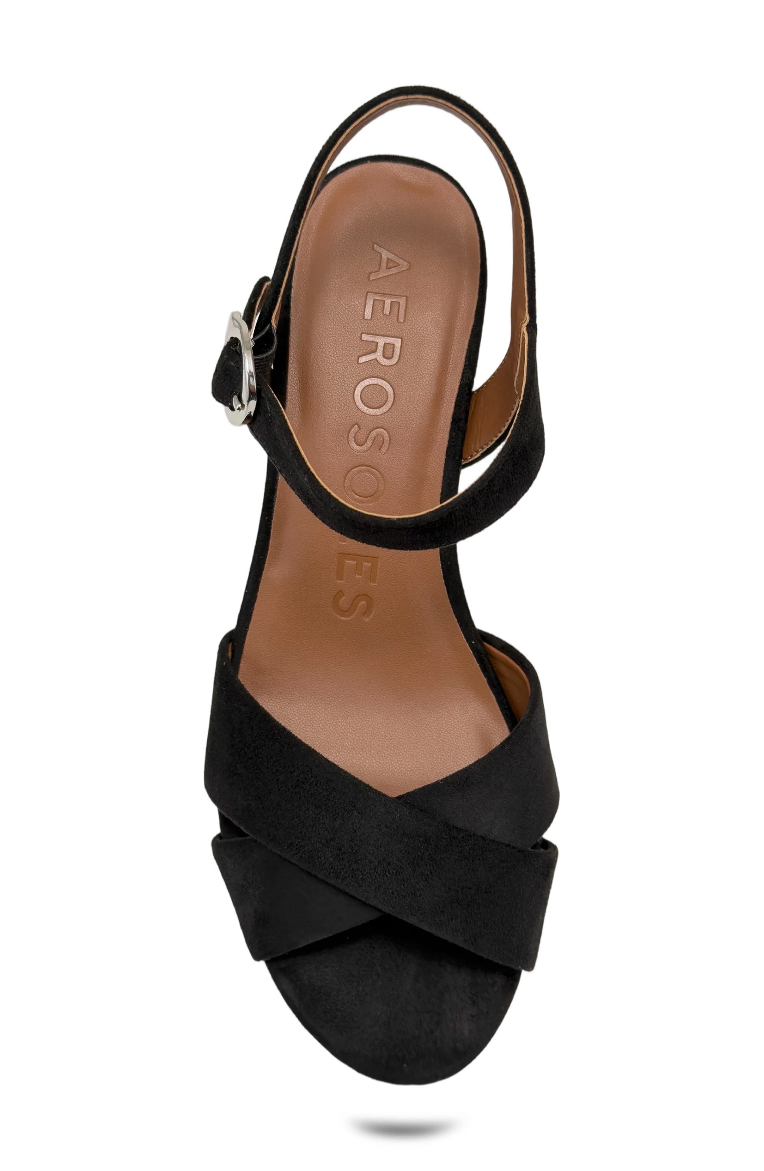 Cosmos Sandal - Wide Width Available, Alternate, color, BLACK/ BLACK SUEDE