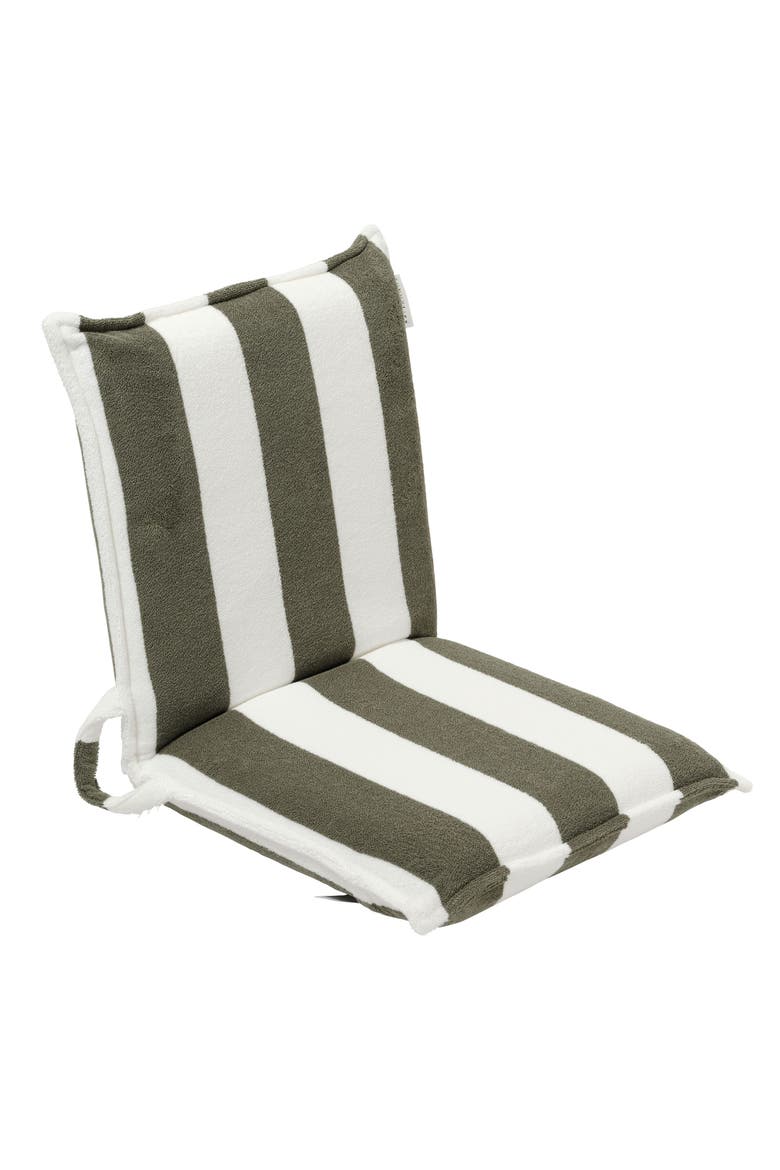 The Vacay Stripe Cotton Terry Travel Lounger, Main, color, GREEN