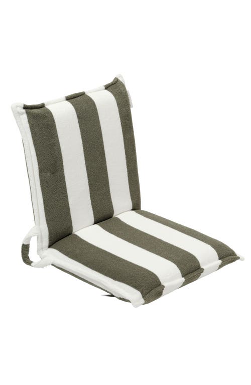 Sunnylife The Vacay Stripe Cotton Terry Travel Lounger in Green at Nordstrom