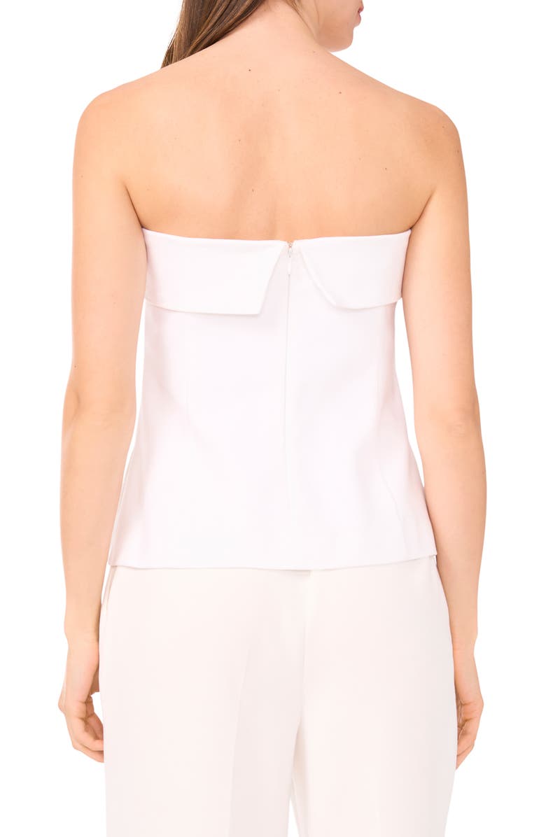 Halogen<sup>®</sup> Tailored Foldover Strapless Top, Alternate, color, Bright White