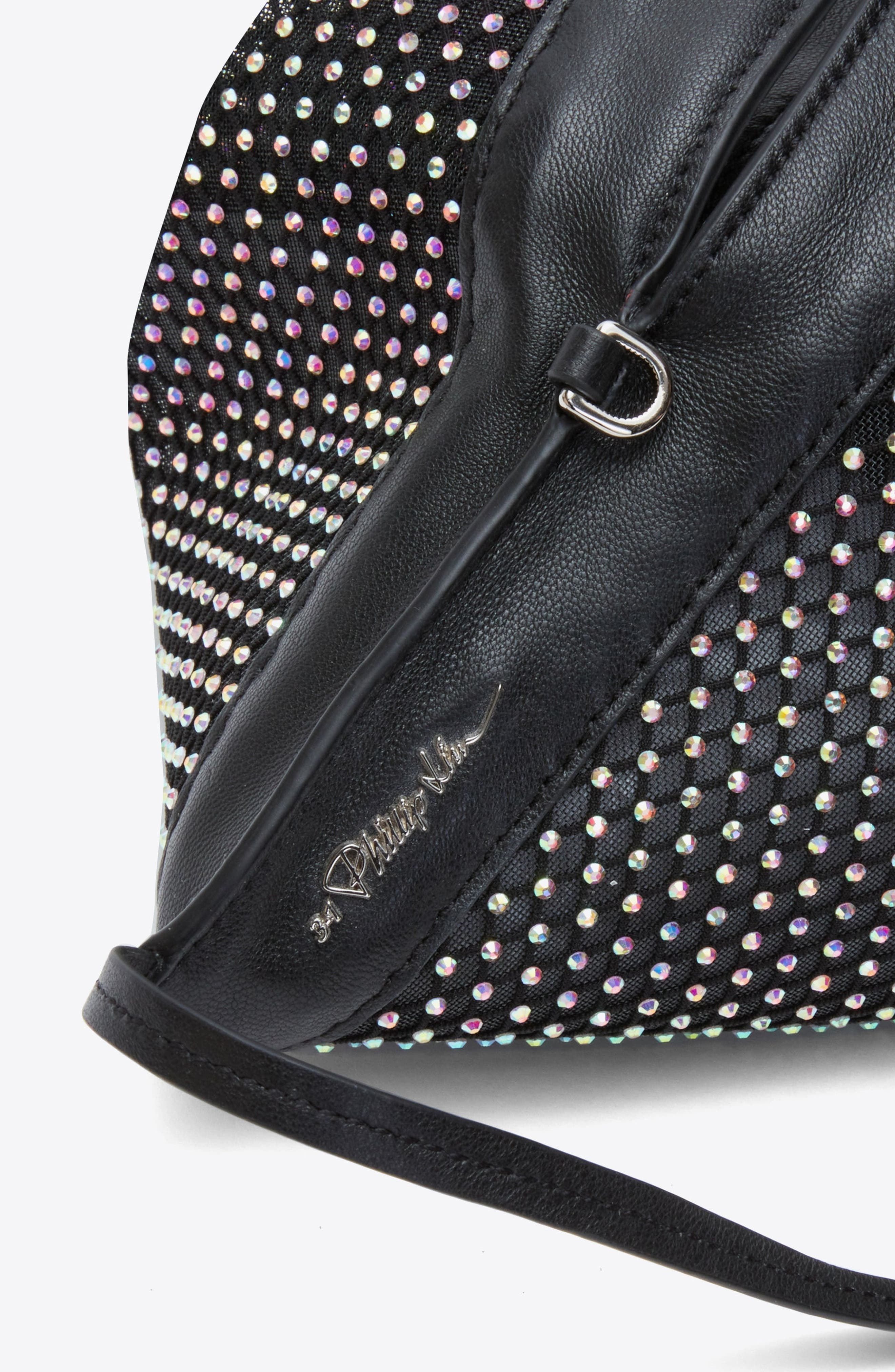 3.1 Phillip Lim Crystal Luna Crossbody Bag, Alternate, color, Black