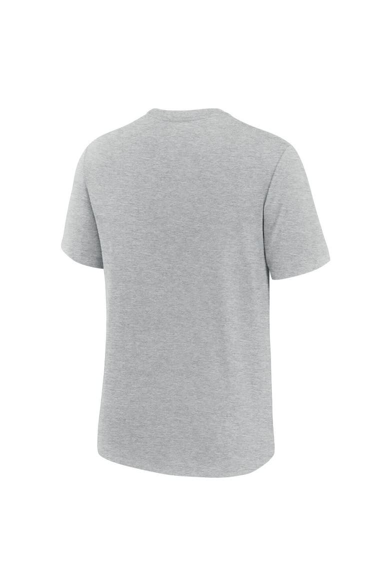 Men's Nike Heather Gray Detroit Lions Long Pass Tri-Blend T-Shirt, Alternate, color, Heather Gray