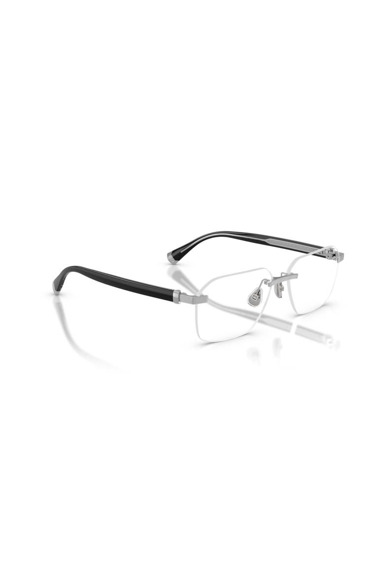 57mm Rectangle optical glasses, Alternate, color, Transparent