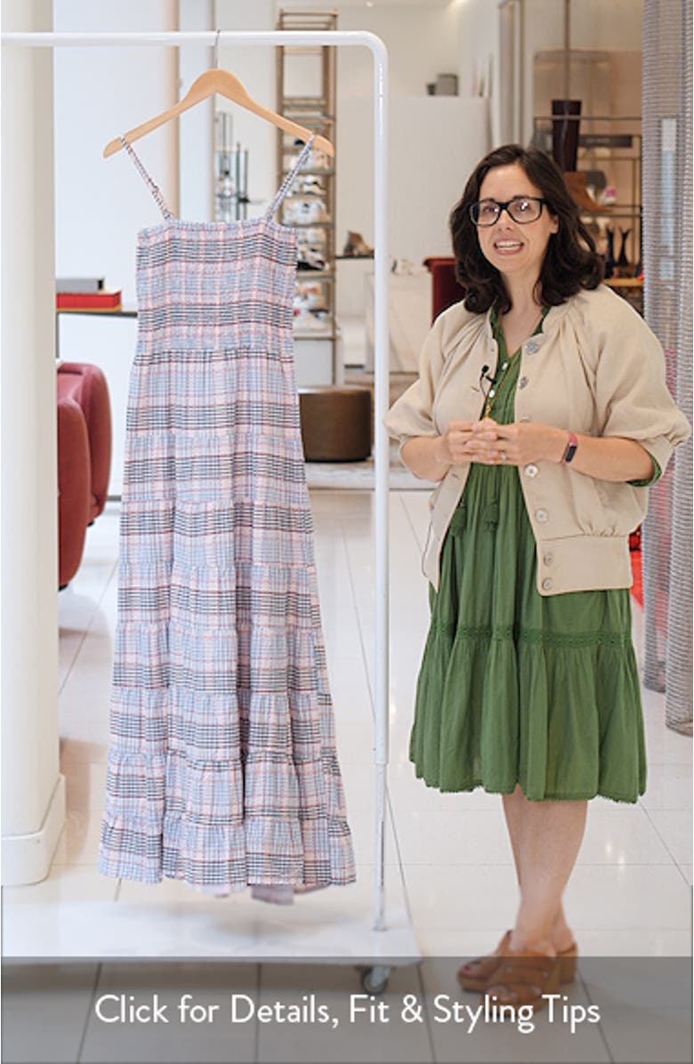 Dalel Smocked Tiered Strapless Maxi Dress, sales video thumbnail