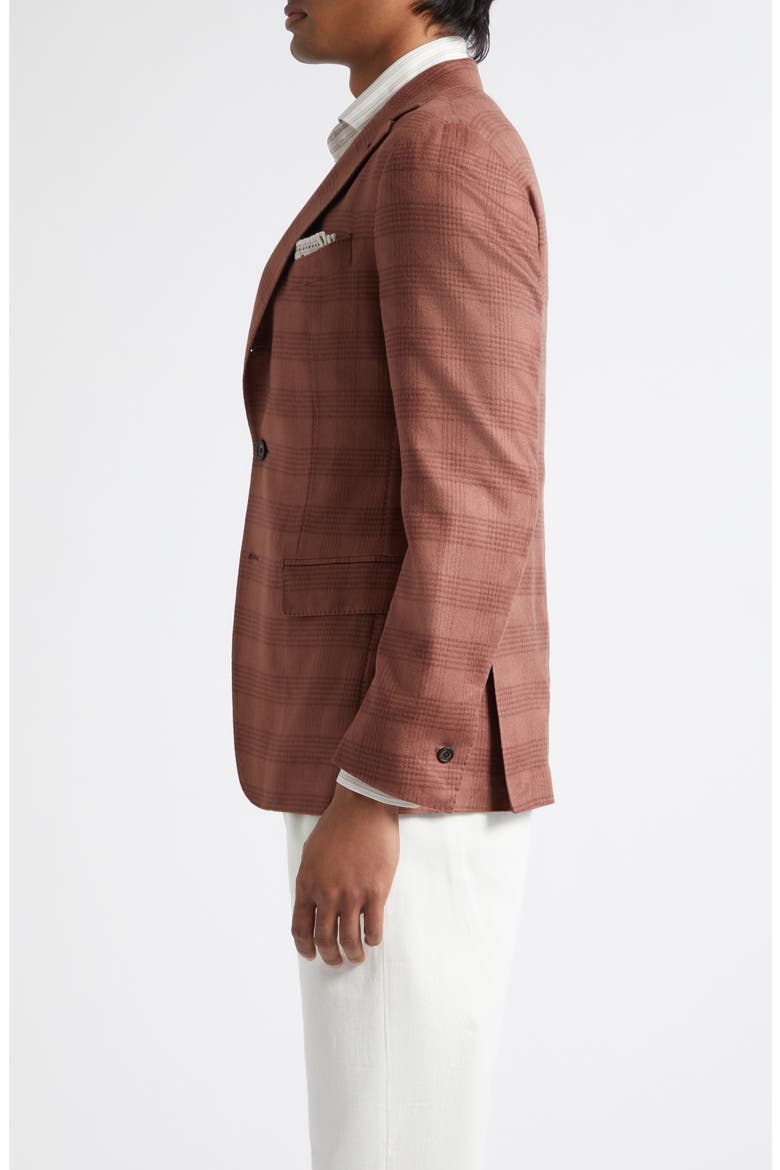 Plaid Cashmere & Silk Sport Coat, Alternate, color, 105 AMBER