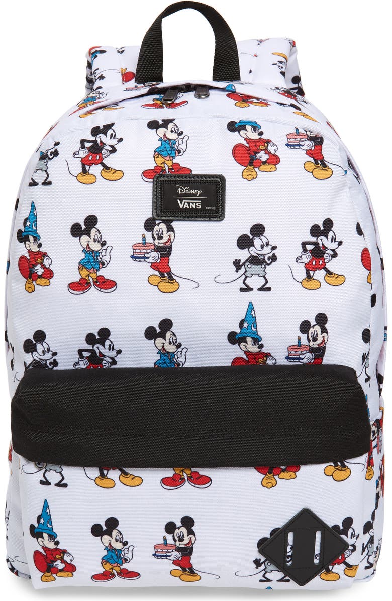 Vans x Disney Mickey's 90th Anniversary - Mickey Through the Ages Backpack, Main, color,