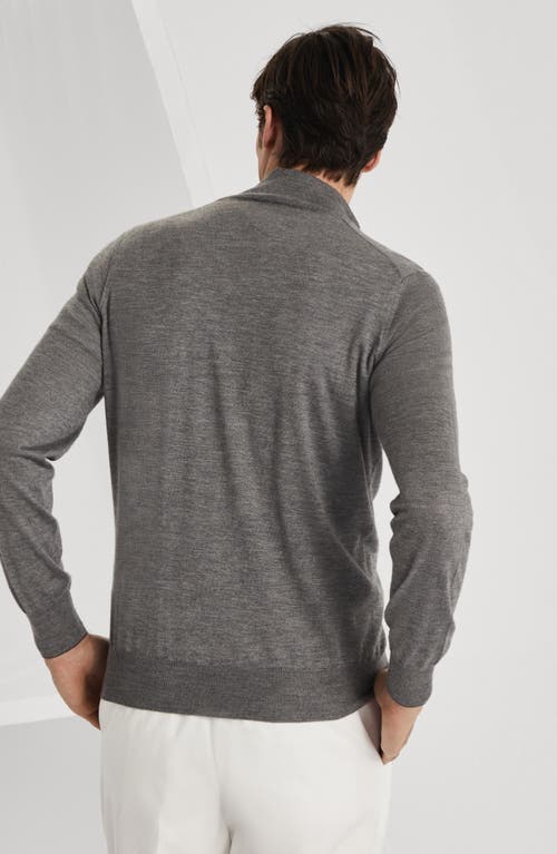 Brunello Cucinelli Cashmere-silk Cardigan In Dark Grey