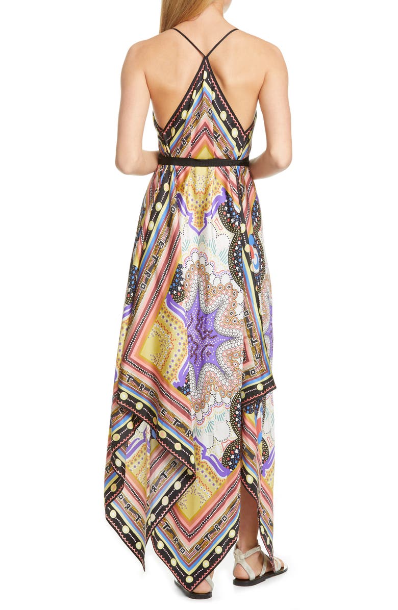 Etro Handkerchief Hem Silk Cover-Up Dress, Alternate, color, 