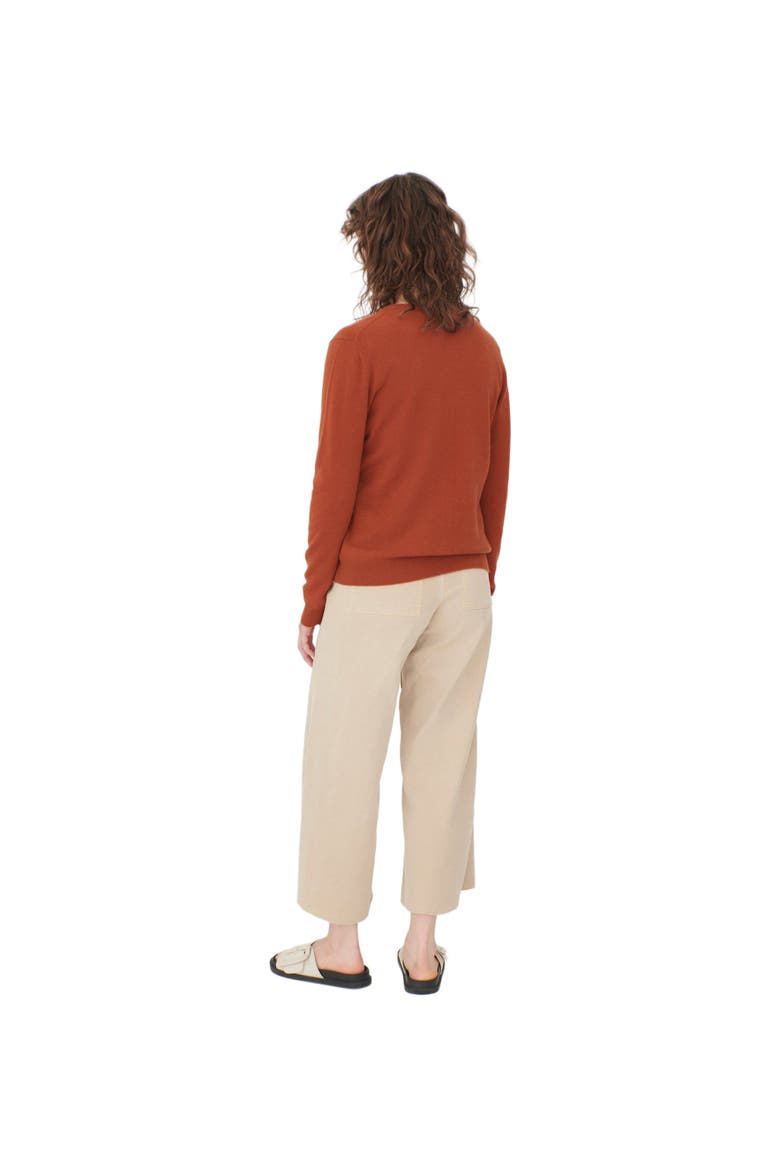 Essential Cashmere V-Neck Cardigan, Alternate, color, sugar almond