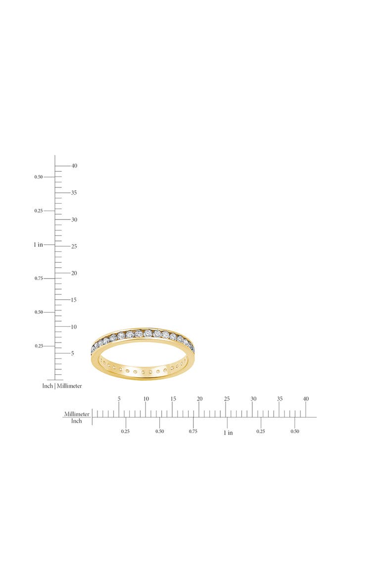 Classic Eternity Band Ring, Alternate, color, 18KYG/ CLEAR STONE