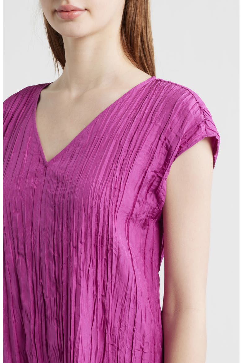 Cap Sleeve Silk Maxi Dress, Alternate, color, GRAPE