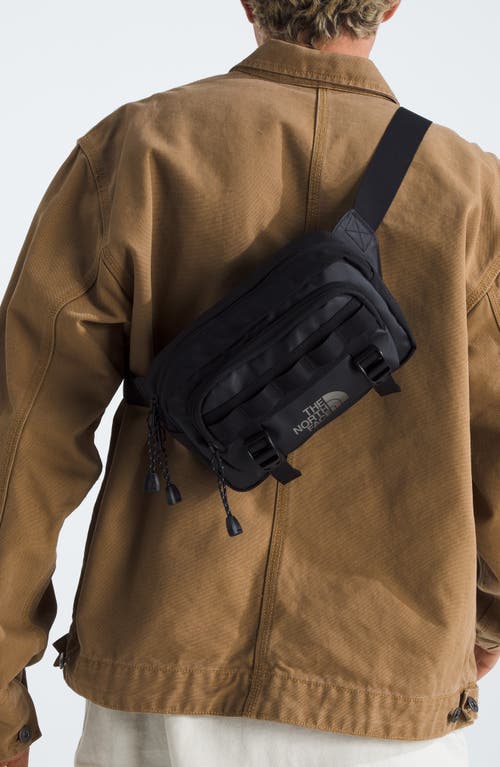 The North Face Base Camp Canvas Belt Bag In Tnf Black/asphalt Grey