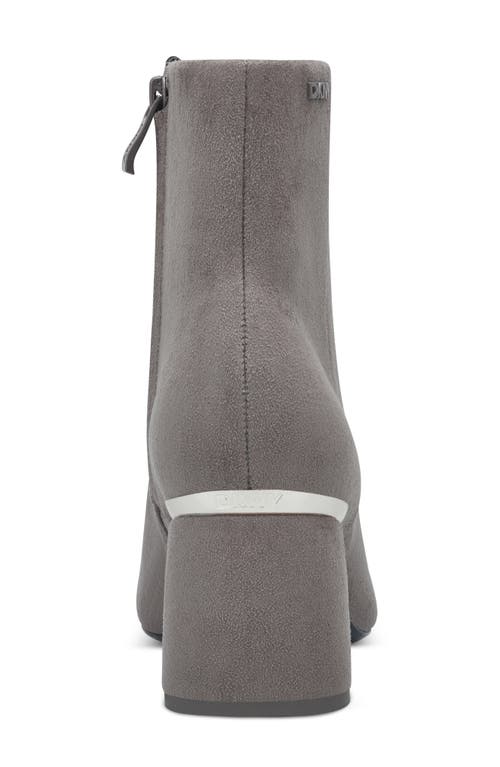 Dkny Caleena Block Heel Bootie In Gray