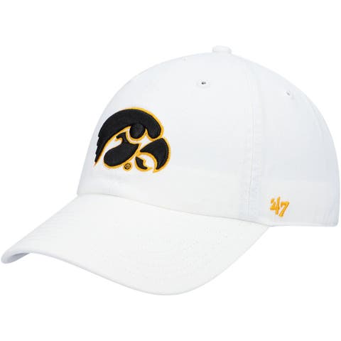 Men's '47 White Iowa Hawkeyes Vintage Clean Up Adjustable Hat