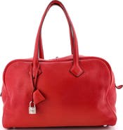 Pre-Owned Hermes Victoria II Bag Clemence 35