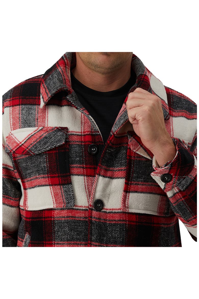Buffalo Plaid Check Shirt Jacket, Alternate, color, RED