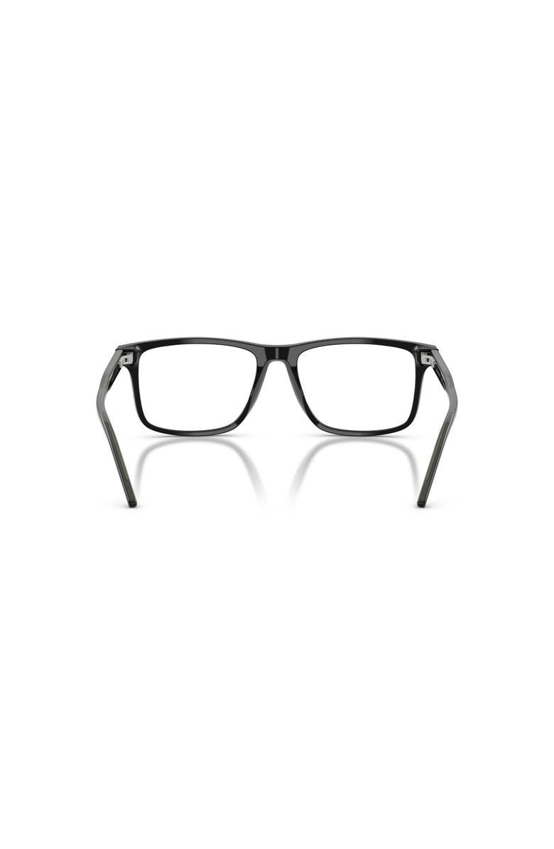 Emporio Armani 53mm Square optical glasses, Alternate, color, Black