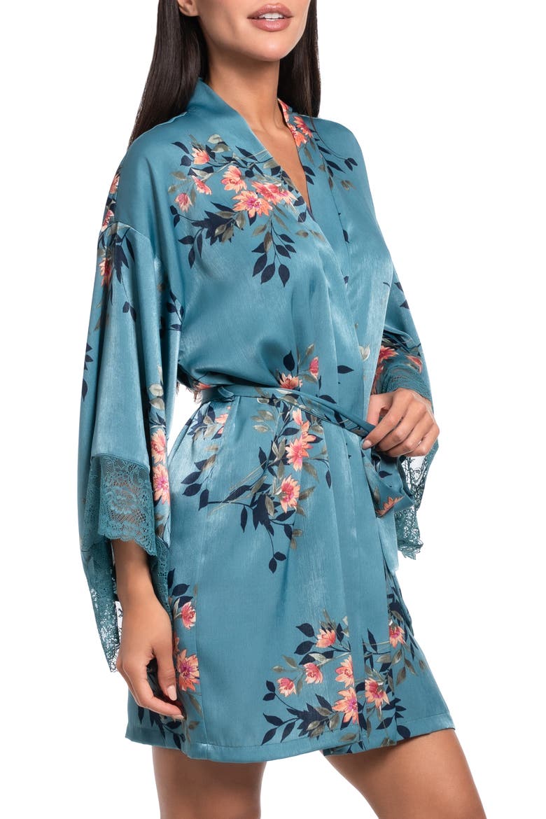 Carlie Wrap Robe, Alternate, color, CARIBBEAN BLUE
