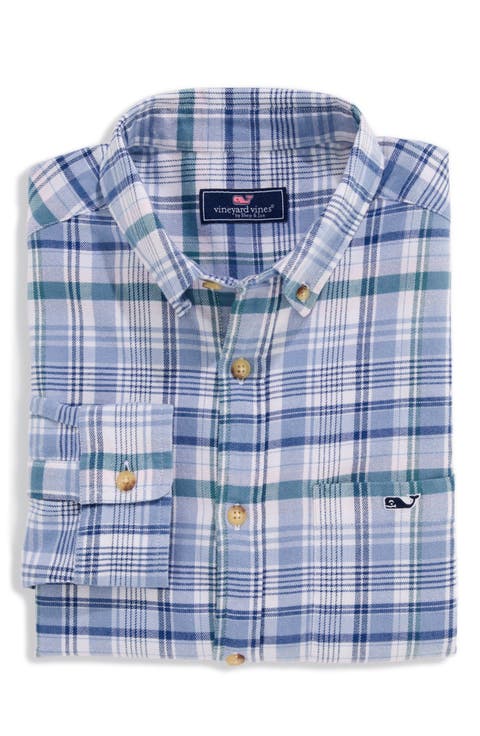 Stretch Plaid Flannel Shirt