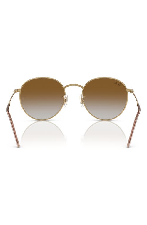 Ray Ban Ray-ban Reverse 53mm Gradient Phantos Sunglasses In Gold Flash