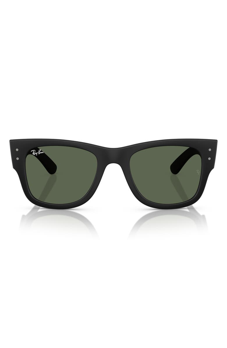 Ray-Ban Mega Wayfarer Liteforce 52mm Square Sunglasses, Main, color, Sand Black