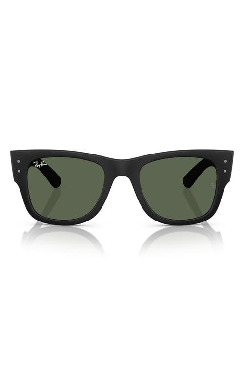 Ray Ban Ray-ban Mega Wayfarer Liteforce 50mm Square Sunglasses In Sand Black