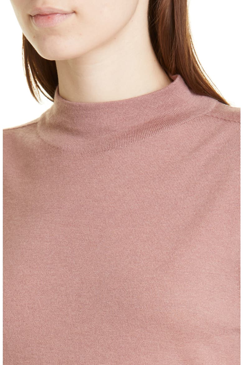 Funnel Neck Wool Blend Sweater, Alternate, color, MAUVE ORCHID