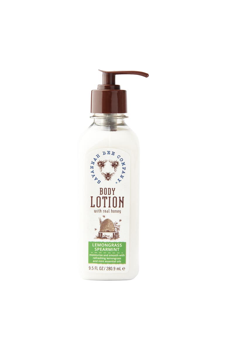 SAVANNAH BEE COMPANY Body Lotion - Lemongrass Spearmint 9.5oz, Main, color, Lemongrass Spearmint