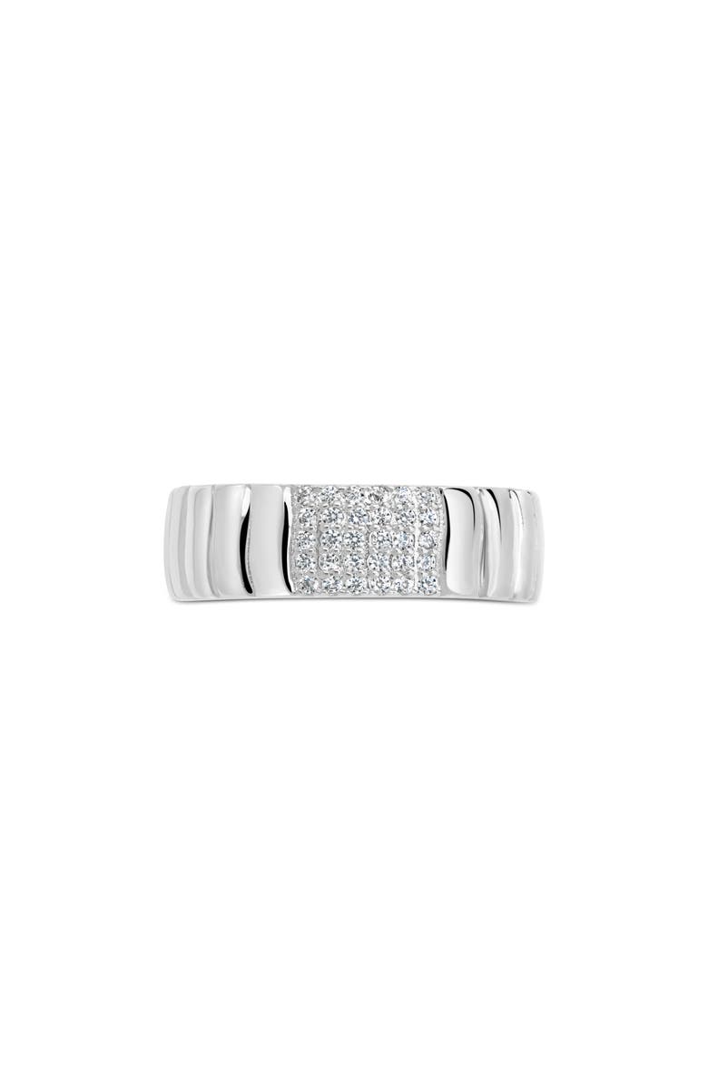 Sterling Forever Riley Pavé CZ Ring, Alternate, color, Silver