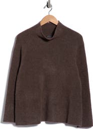 Eileen Fisher Mock Neck Cashmere & Silk Sweater