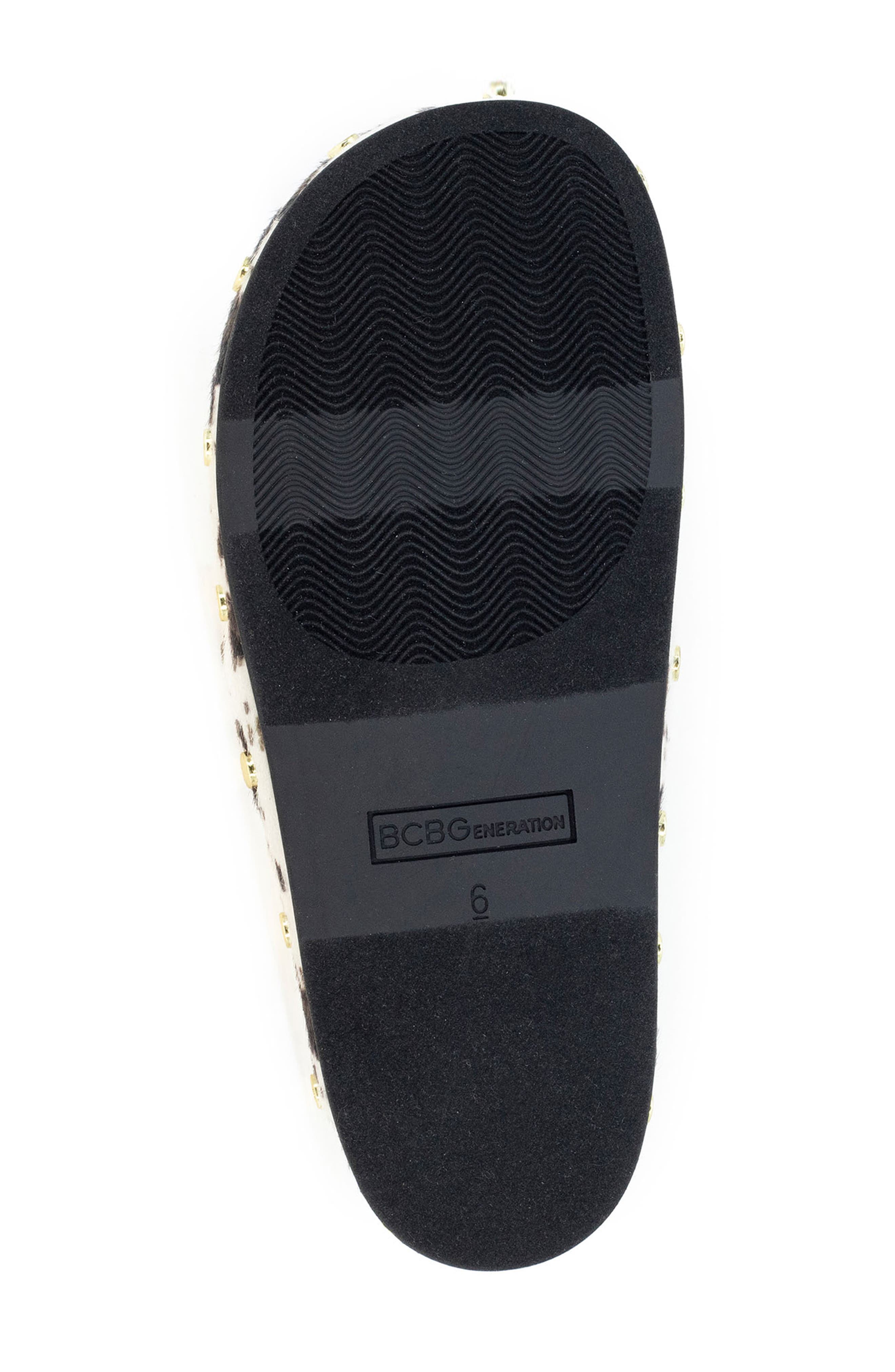 BCBGeneration Haisley Genuine Calf Hair Clog, Alternate, color, Ivory Calf Hair