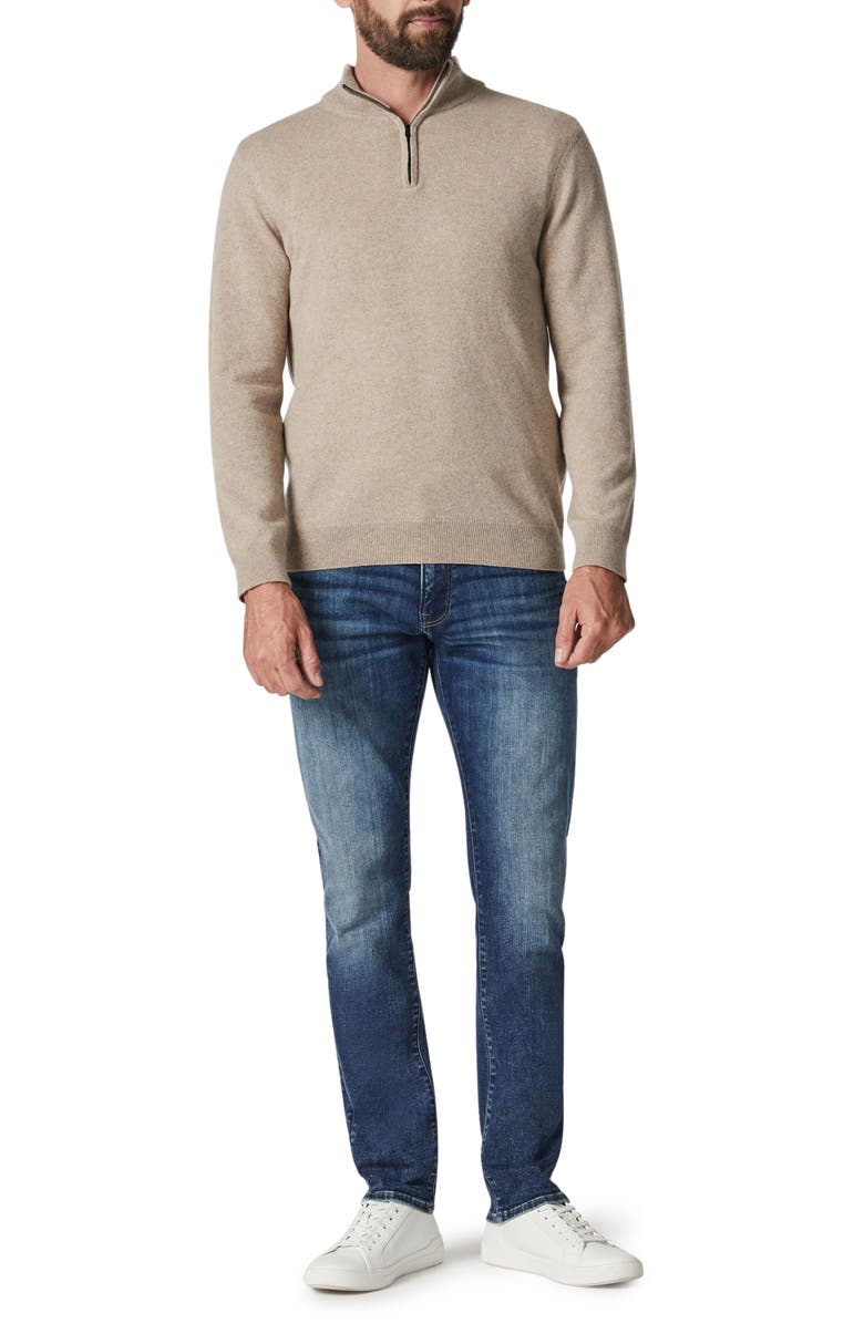 34 Heritage Quarter Zip Cashmere Blend Sweater, Alternate, color, 