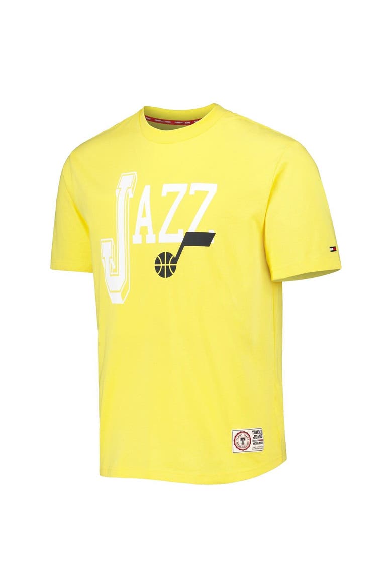 Men's Tommy Jeans Gold Utah Jazz Mel Varsity T-Shirt, Alternate, color, Gold
